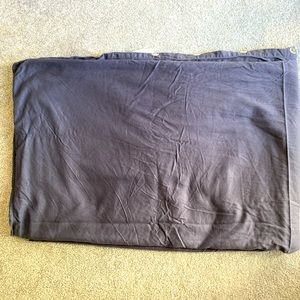 Royal Velvet Twin Size Duvet Cover Solid Navy Blue 100% Cotton